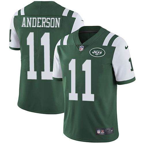 Men New York Jets #11 Robby Anderson Nike Green Limited Team Color NFL Jersey->new york jets->NFL Jersey